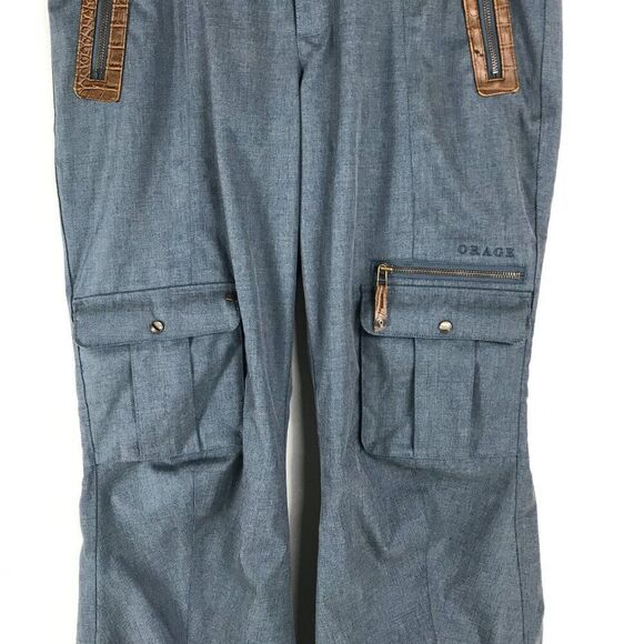 Orage Masters Ski Snowboard Pants Women's Large Blue Pockets Lined Winter Sports - Picture 3 of 16